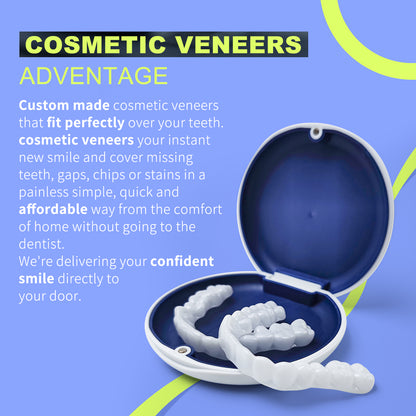 2pcs Teeth whitening custom-made fake braces Fake Teeth Veneers